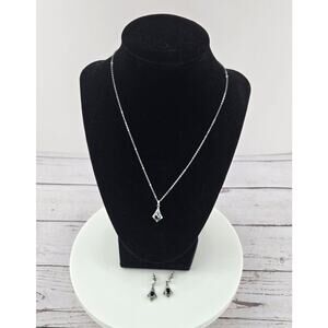 Embedded Stone with Serling Silver Necklace